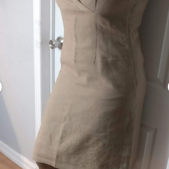 Lynn Cantin PREMIUM LINEN Basic Day Dress sz12 - Picture 4 of 4